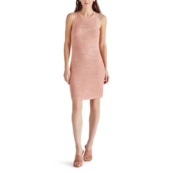 NEW STEVE MADDEN ronnie sweater dress in blush pink - Picture 6 of 10